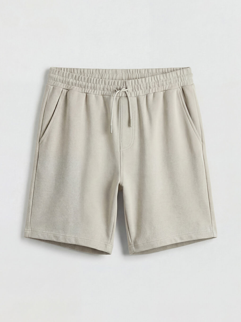 Bej Standart Kalıp Erkek Şort