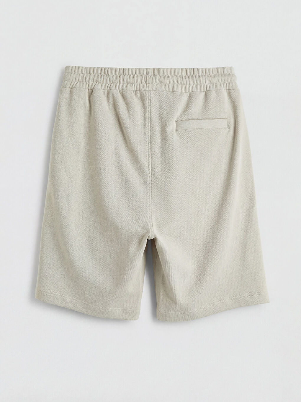 Bej Standart Kalıp Erkek Şort-1