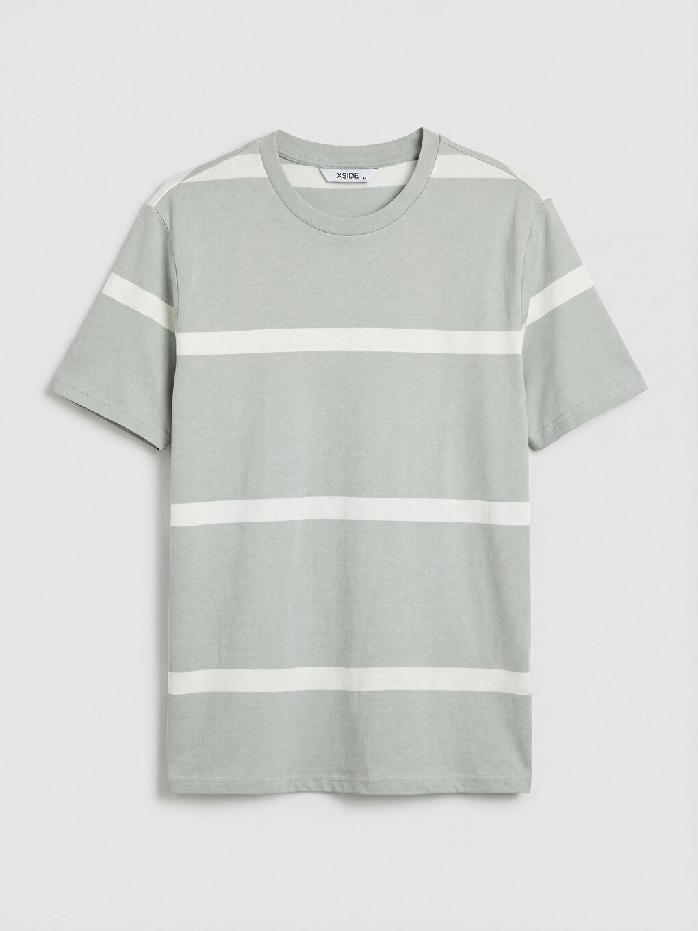 Crew Neck Striped Men's T-Shirt-4