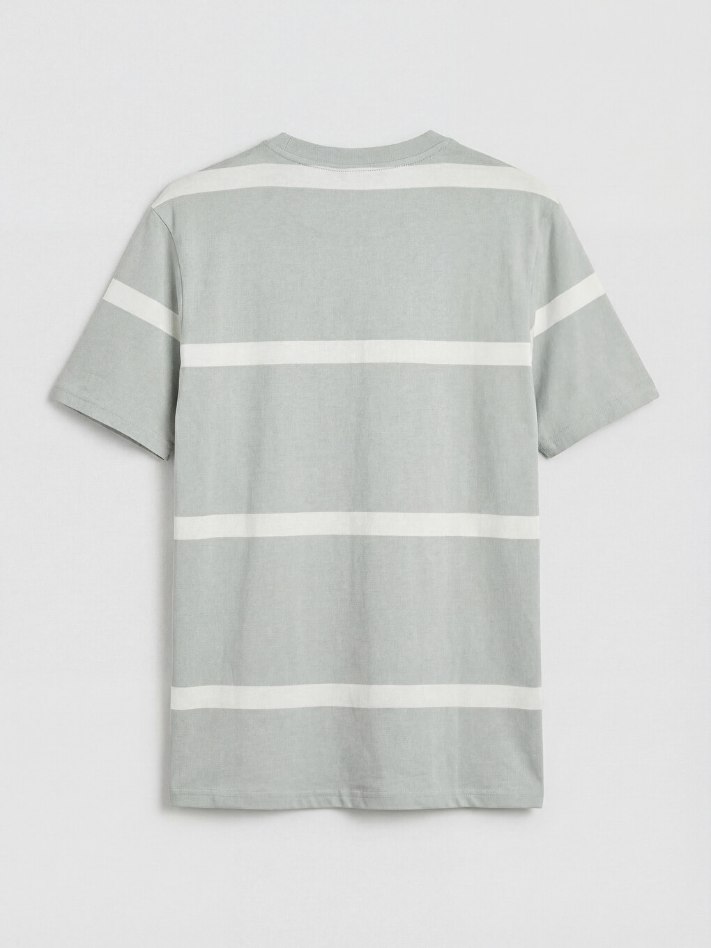 Crew Neck Striped Men's T-Shirt-5