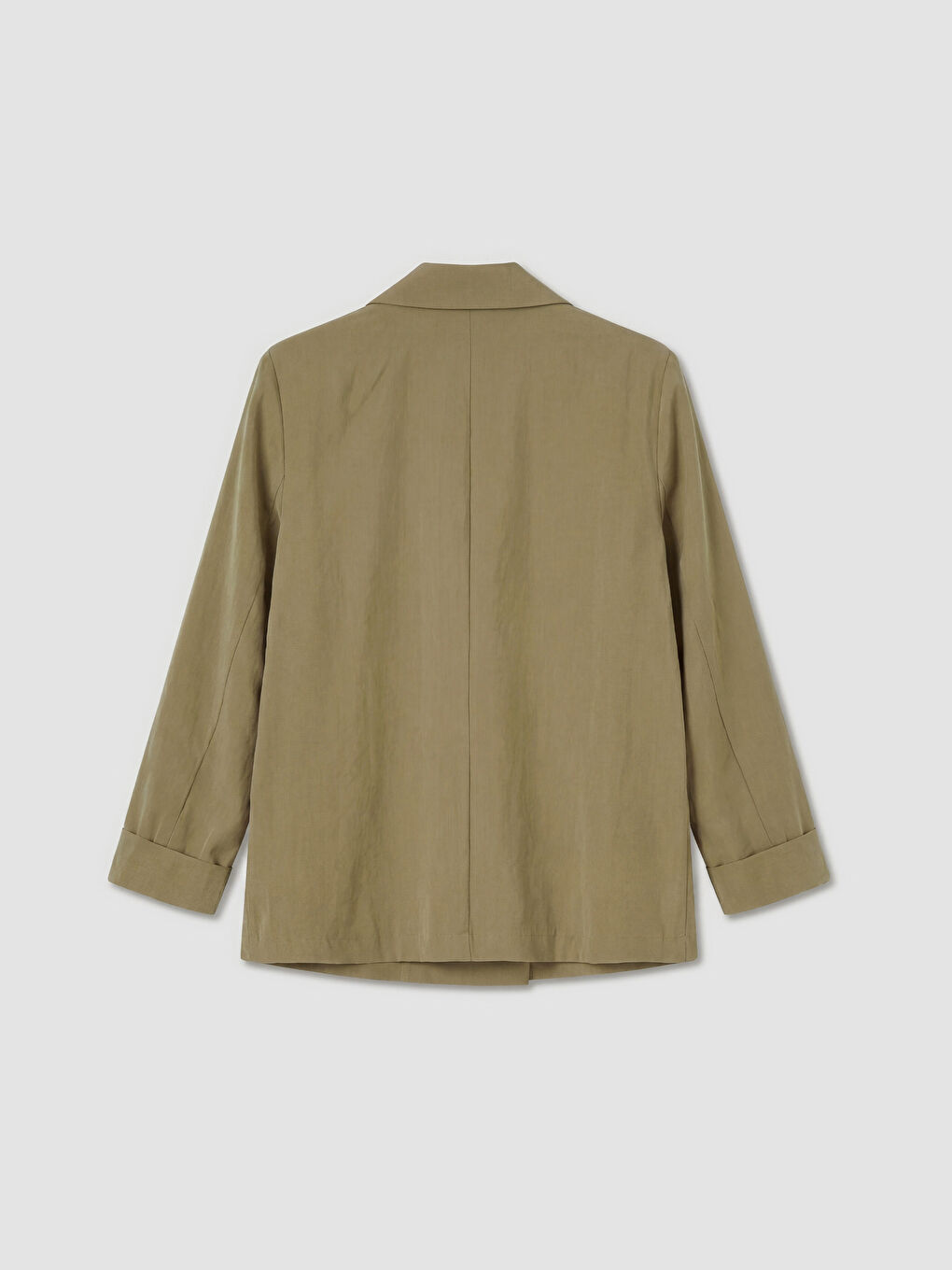 Haki Modal Karışımlı Kadın Blazer Ceket-1