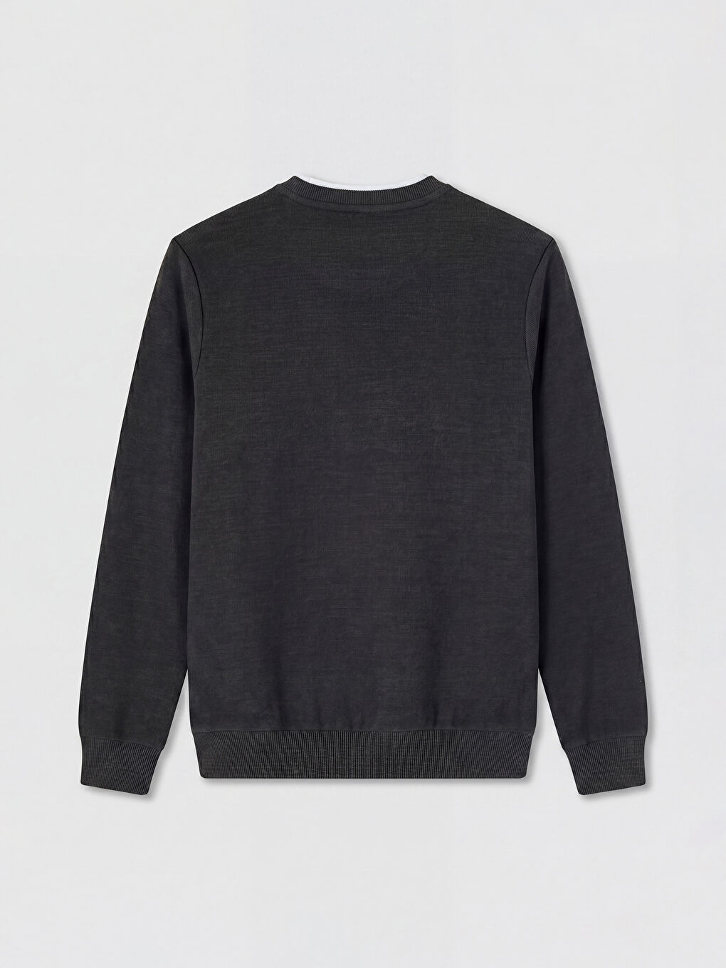 Haki Bisiklet Yaka Erkek Sweatshirt-1