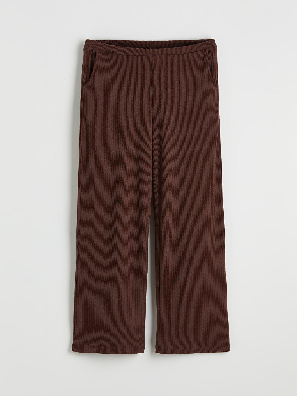 Pantaloni de pijama cu talie elastică și striații pentru femei