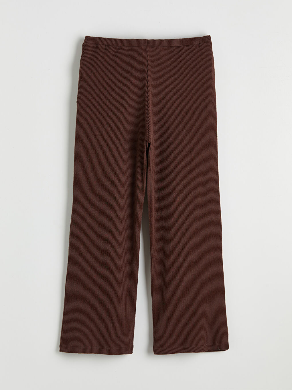 Pantaloni de pijama cu talie elastică și striații pentru femei-1