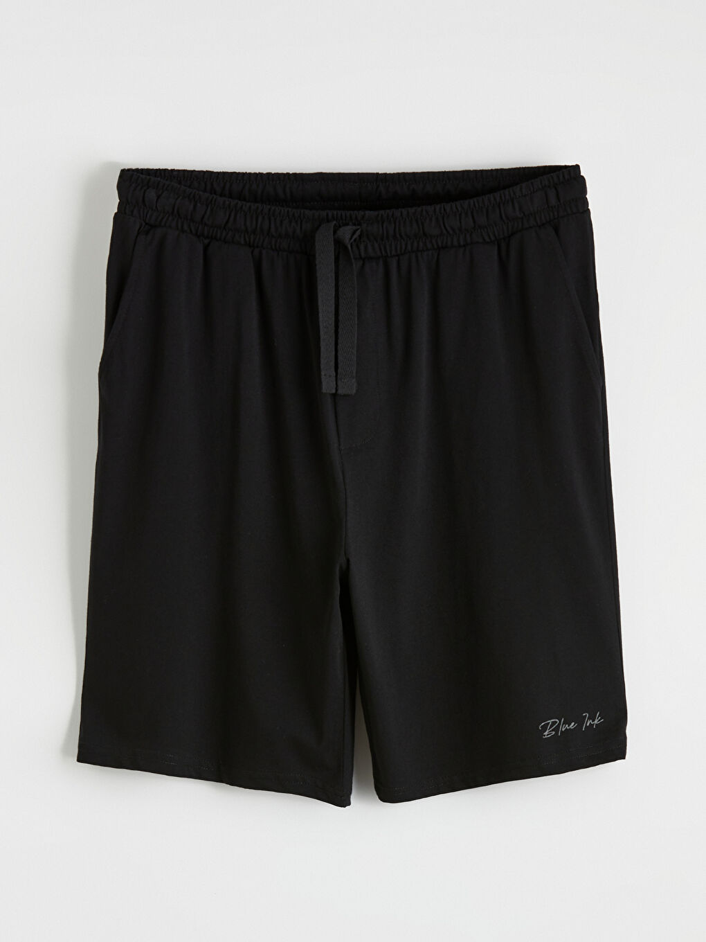 Gri Slim Fit Erkek Pijama Alt Şort-4