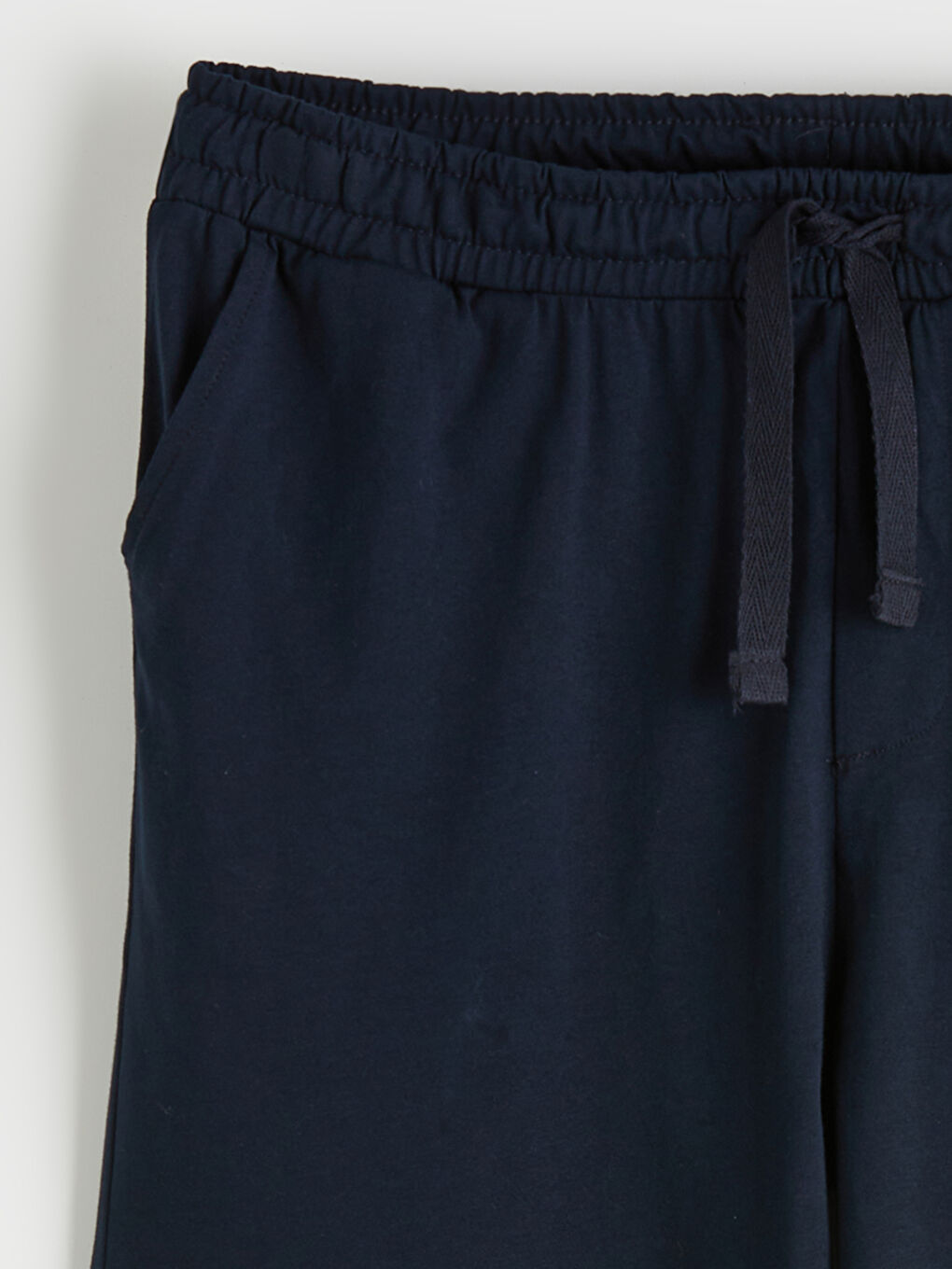 Lacivert Slim Fit Erkek Pijama Alt Şort-1