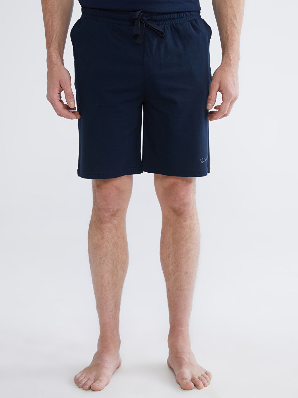 Lacivert Slim Fit Erkek Şort 2'li	-3