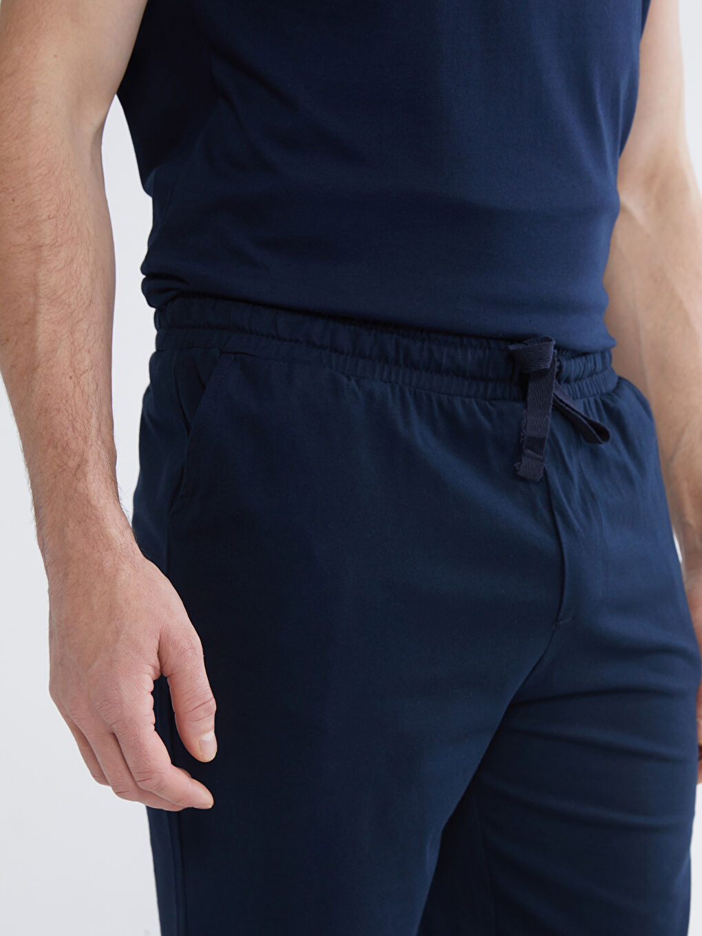 Lacivert Slim Fit Erkek Şort 2'li	-4