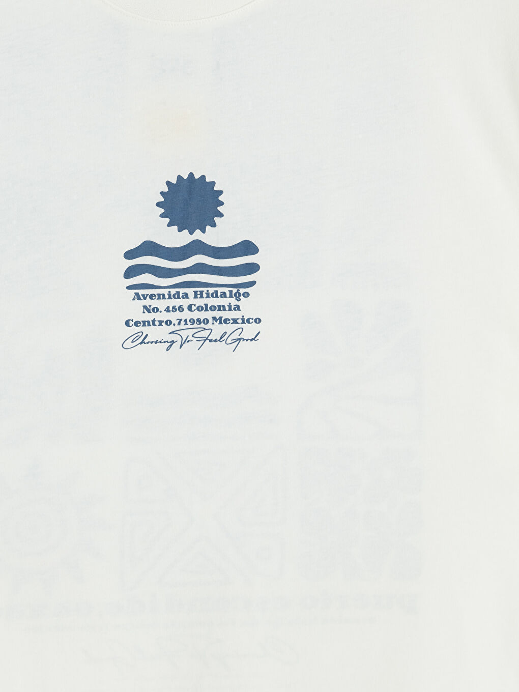 T-shirt à col rond imprimé Mexique pour homme-4