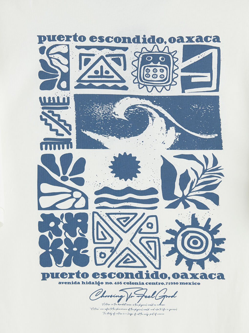 T-shirt à col rond imprimé Mexique pour homme-5