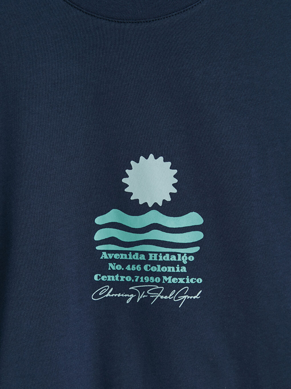 تي شيرت رجالي بطبع مكسيكو بكول مدور-5