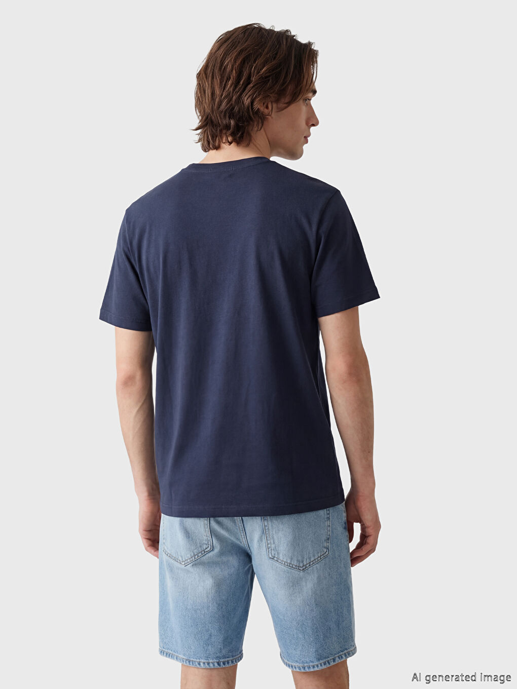 T-shirt à col rond imprimé pour homme-2