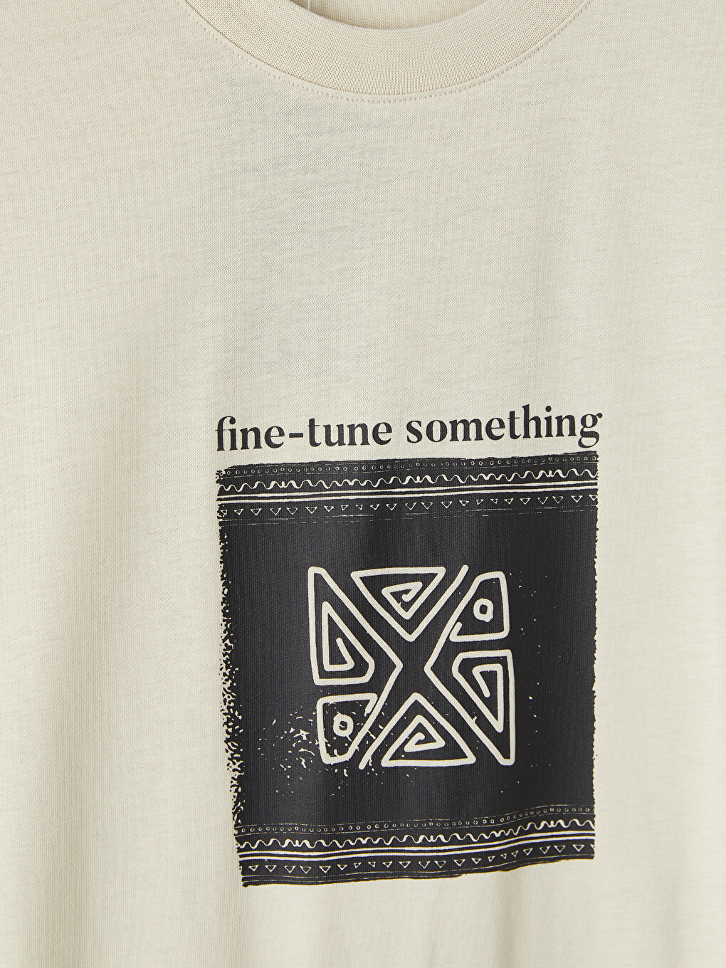 Man Beige T-Shirt-2