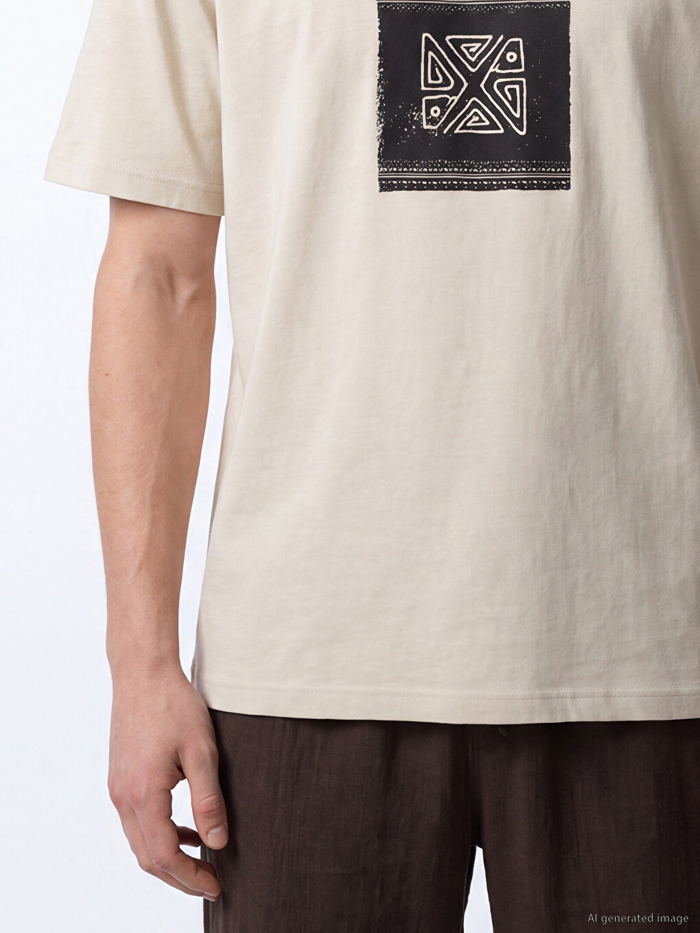 Crew Neck Printed Men's T-shirt-2