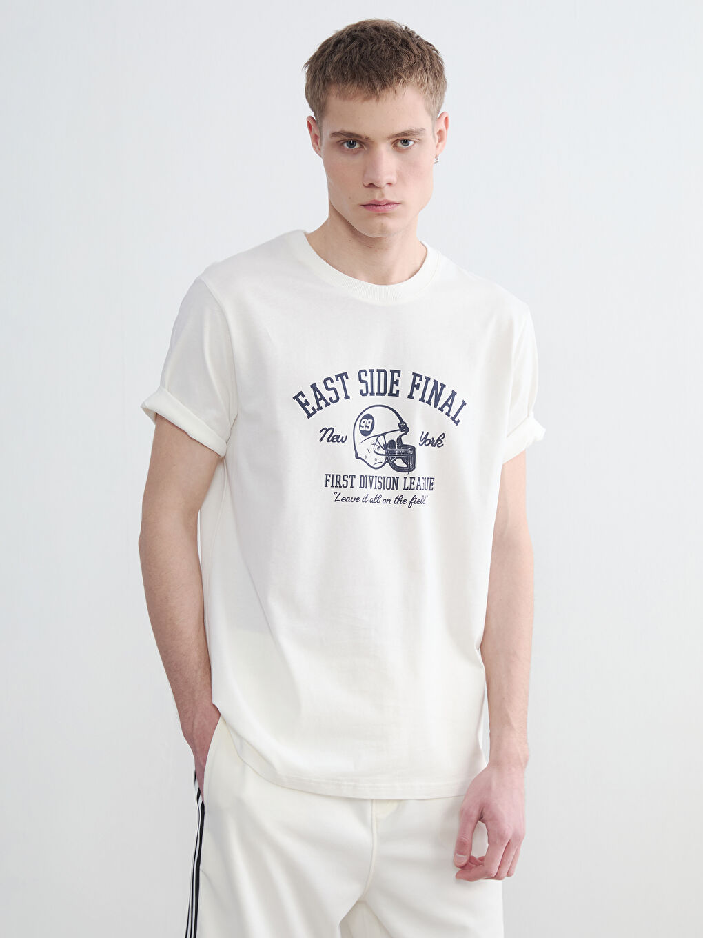 Crew Neck Printed Men's T-Shirt