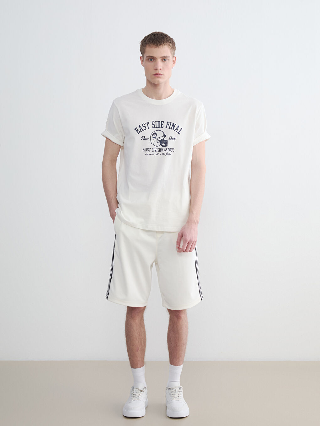 Crew Neck Printed Men's T-Shirt-1