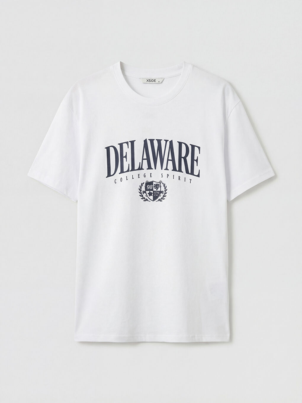 تي شيرت رجالي مطبوع بكول مدور