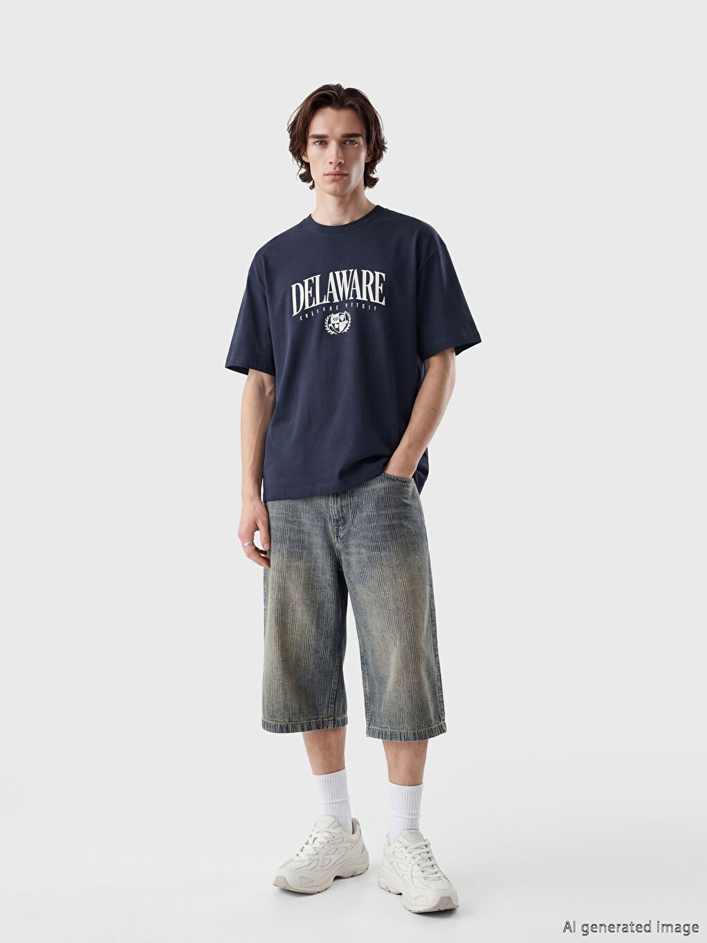 Crew Neck Printed Men's T-Shirt-1