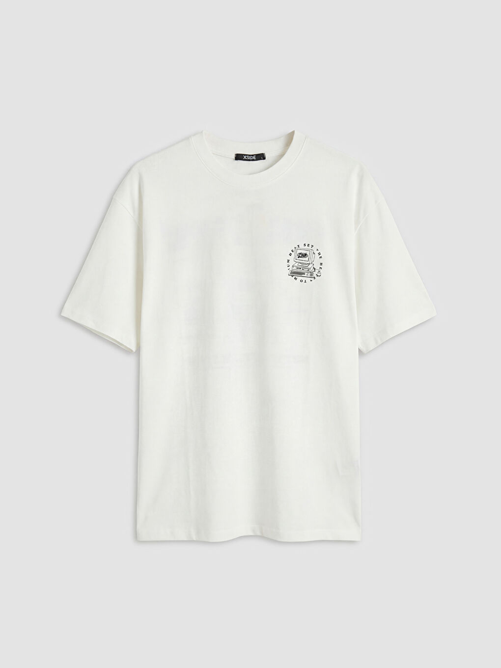 تي شيرت رجالي جيرسي مطبوع برقبة دائرية-3