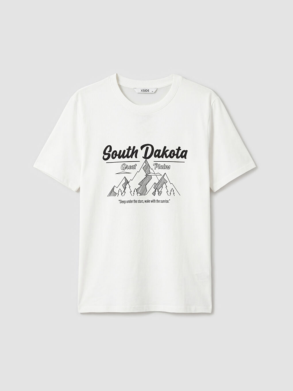 T-shirt en jersey à col rond imprimé pour homme-3