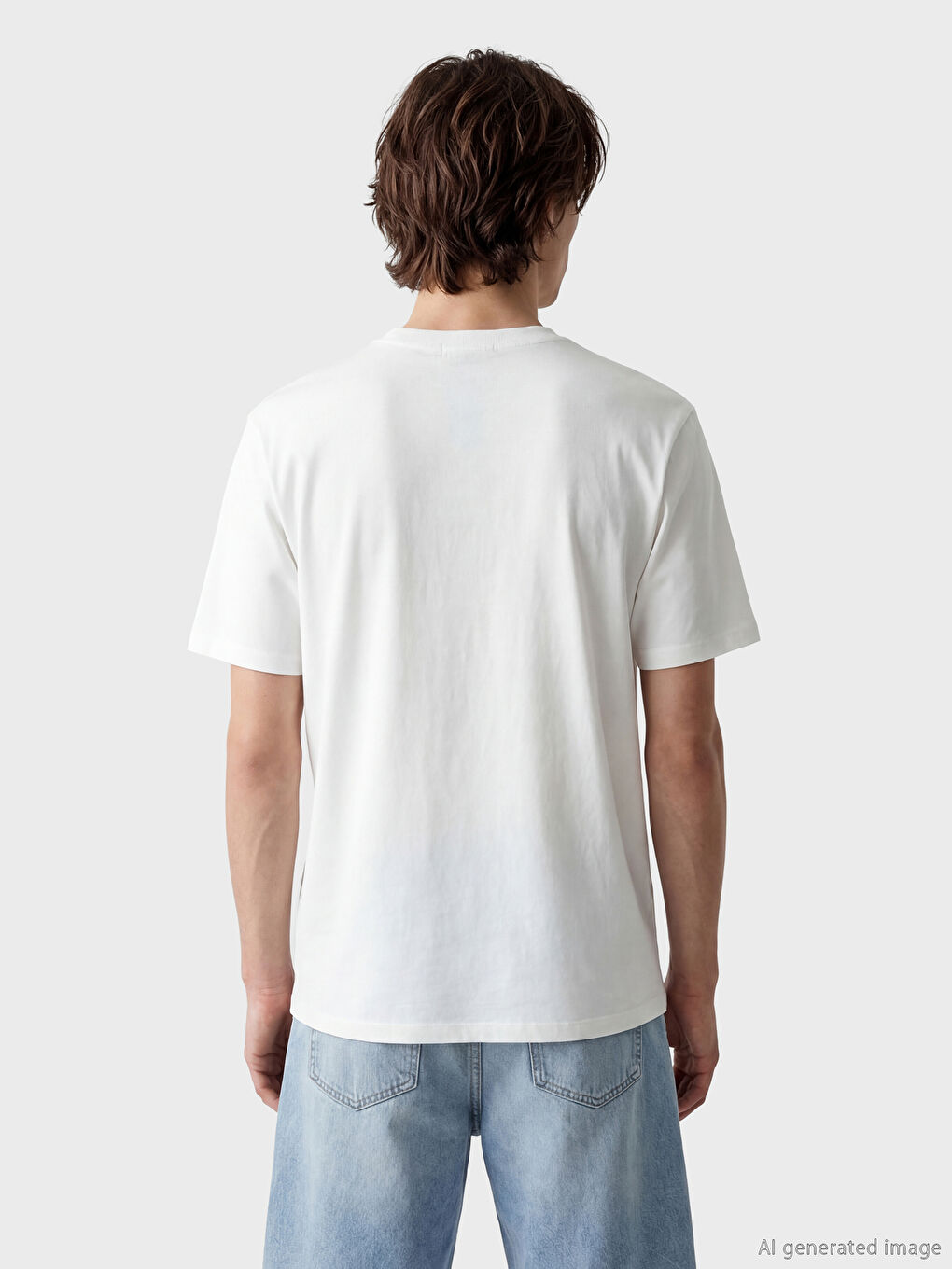 T-shirt en jersey à col rond imprimé pour homme-2