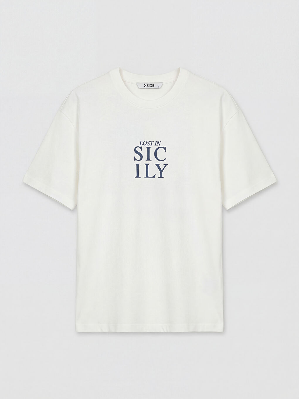 Crew Neck Sicily Printed Men's T-Shirt