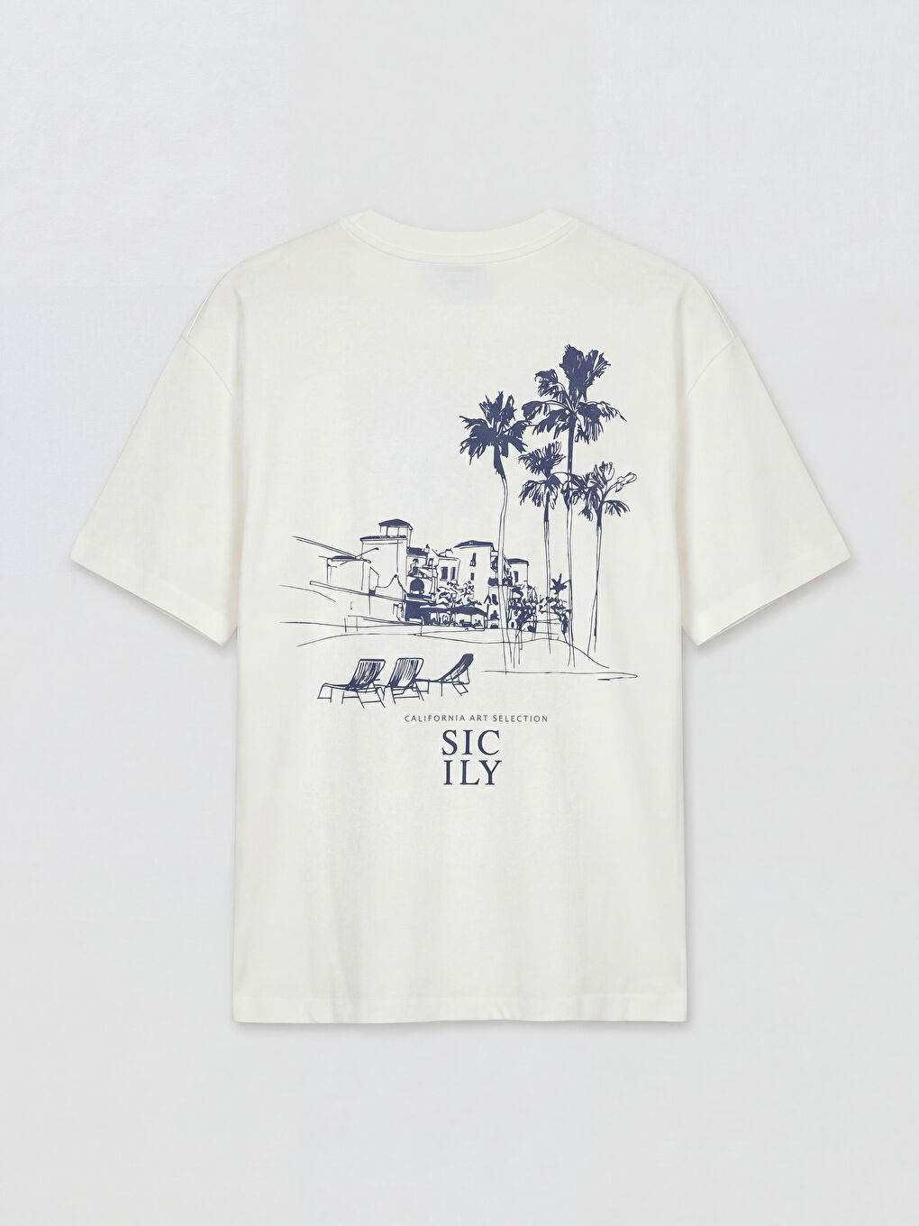 Crew Neck Sicily Printed Men's T-Shirt-1