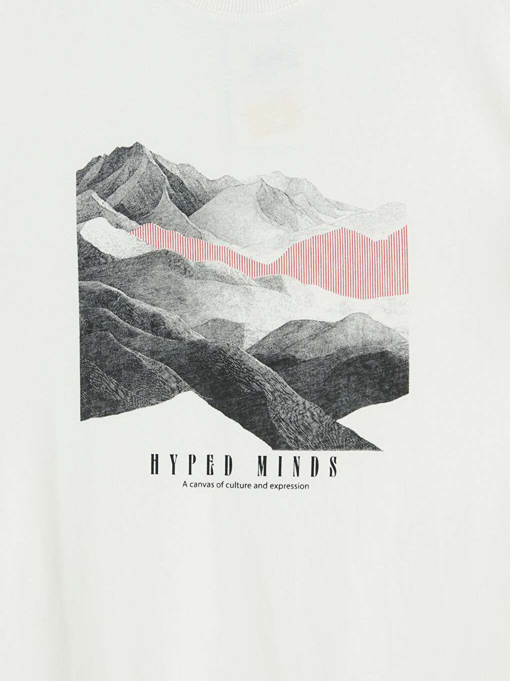 تي شيرت رجالي مطبوع بكول مدور-5