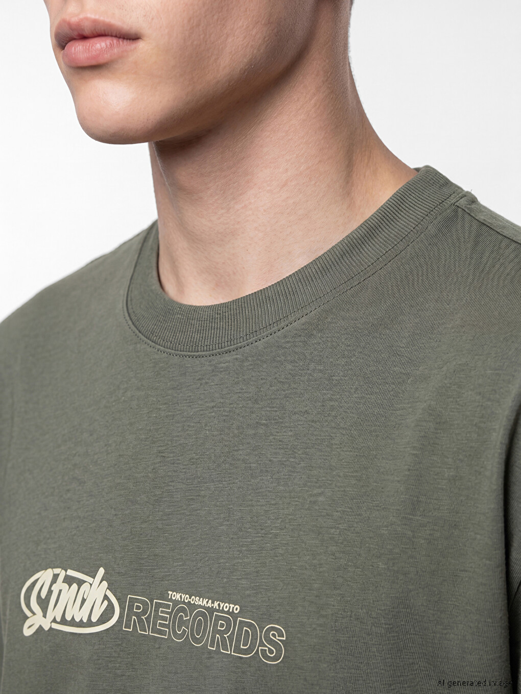 T-shirt Homme Col Rond Imprimé New York-2