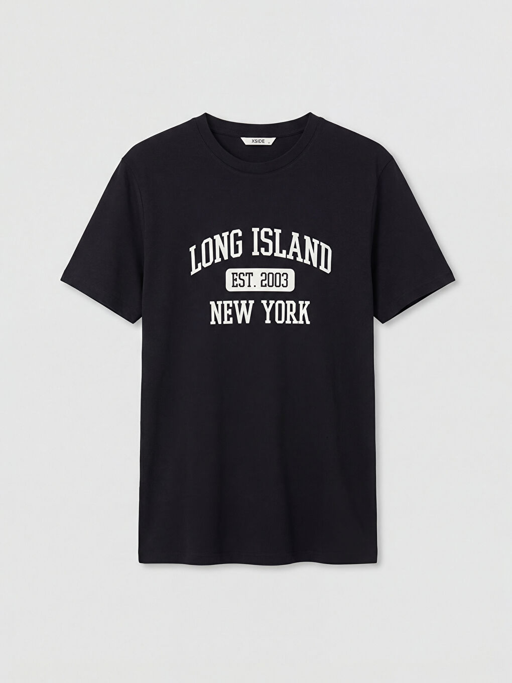 T-shirt à col rond imprimé Long Island pour homme-4