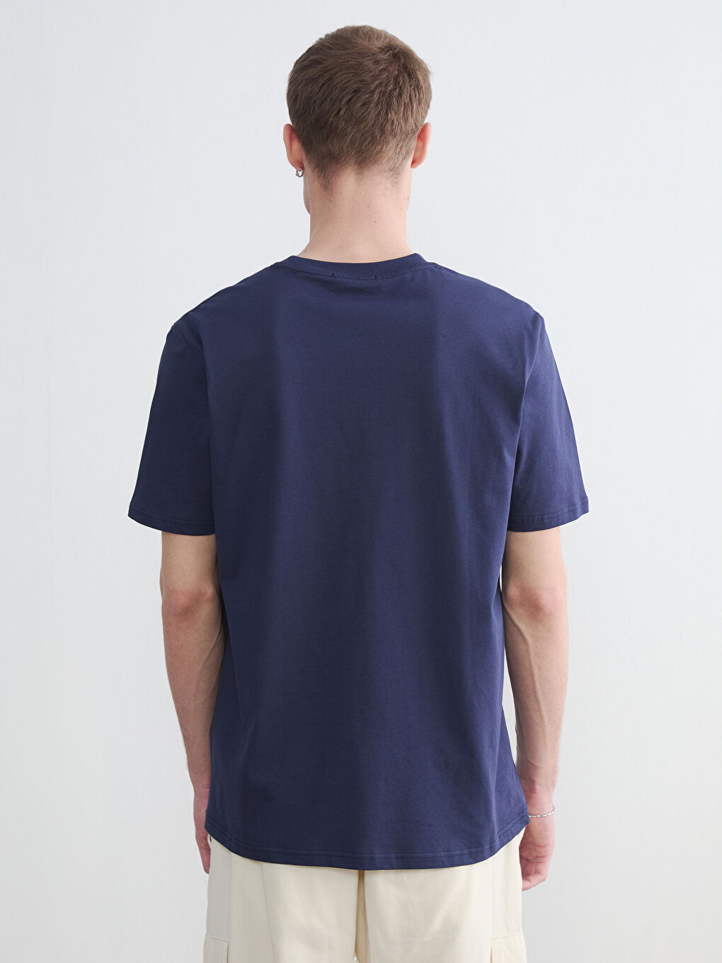 Long Island Printed Crew Neck Men's T-Shirt-3