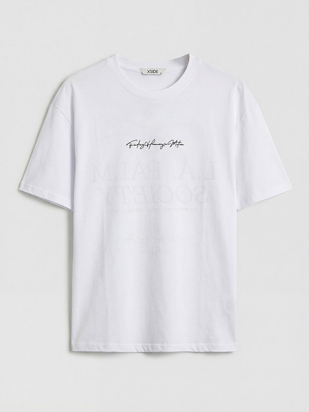 T-shirt à col rond imprimé pour homme-3