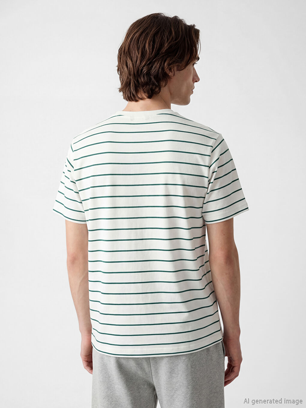 Crew Neck Embroidered Men's T-Shirt-2