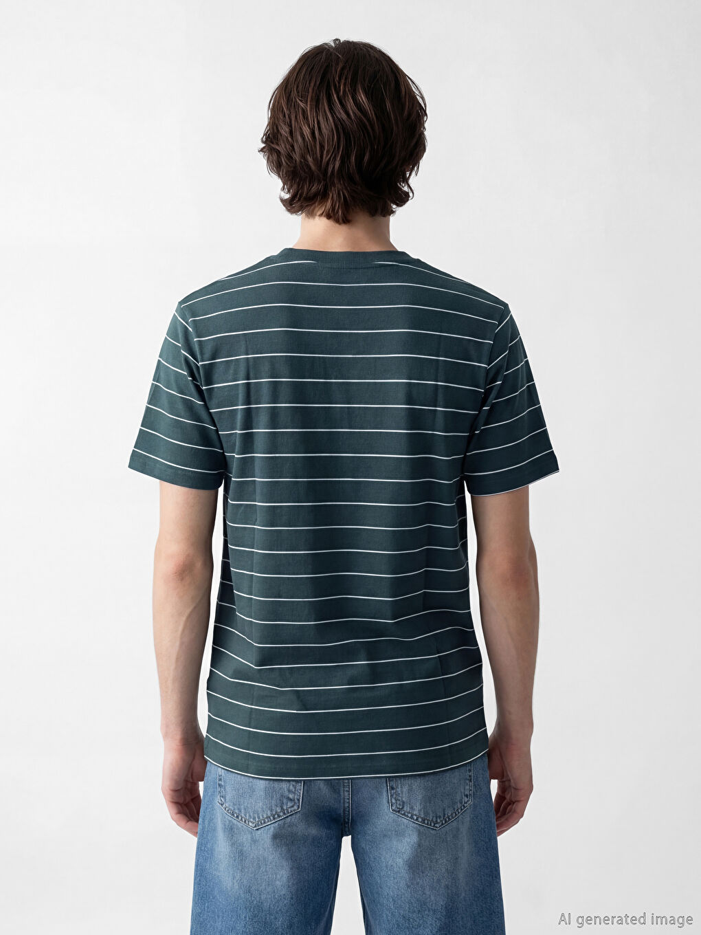 Crew Neck Embroidered Men's T-Shirt-3