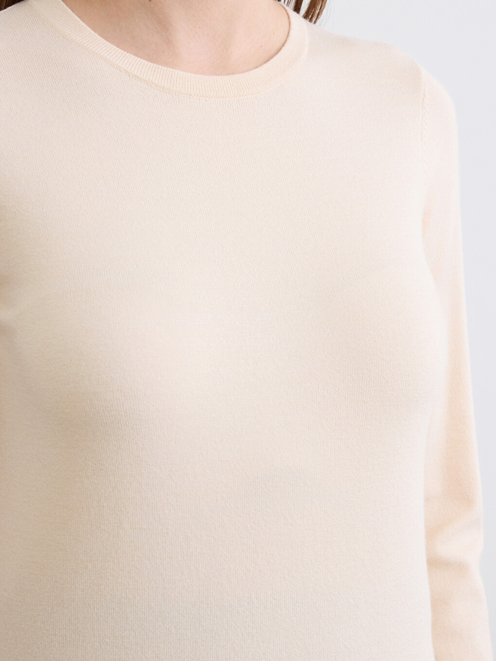Crew Neck Women's Knitwear Sweater-2