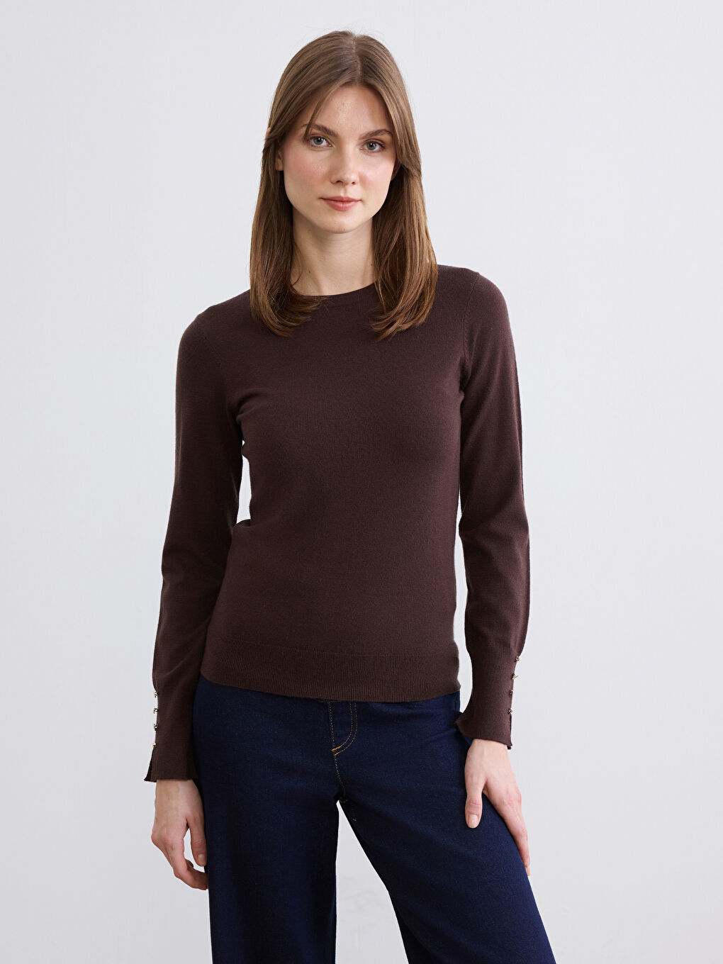 Woman BROWN Sweater