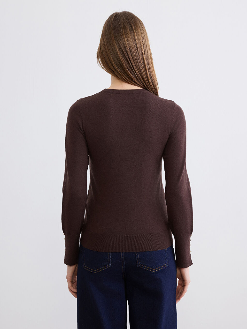 Woman BROWN Sweater-3