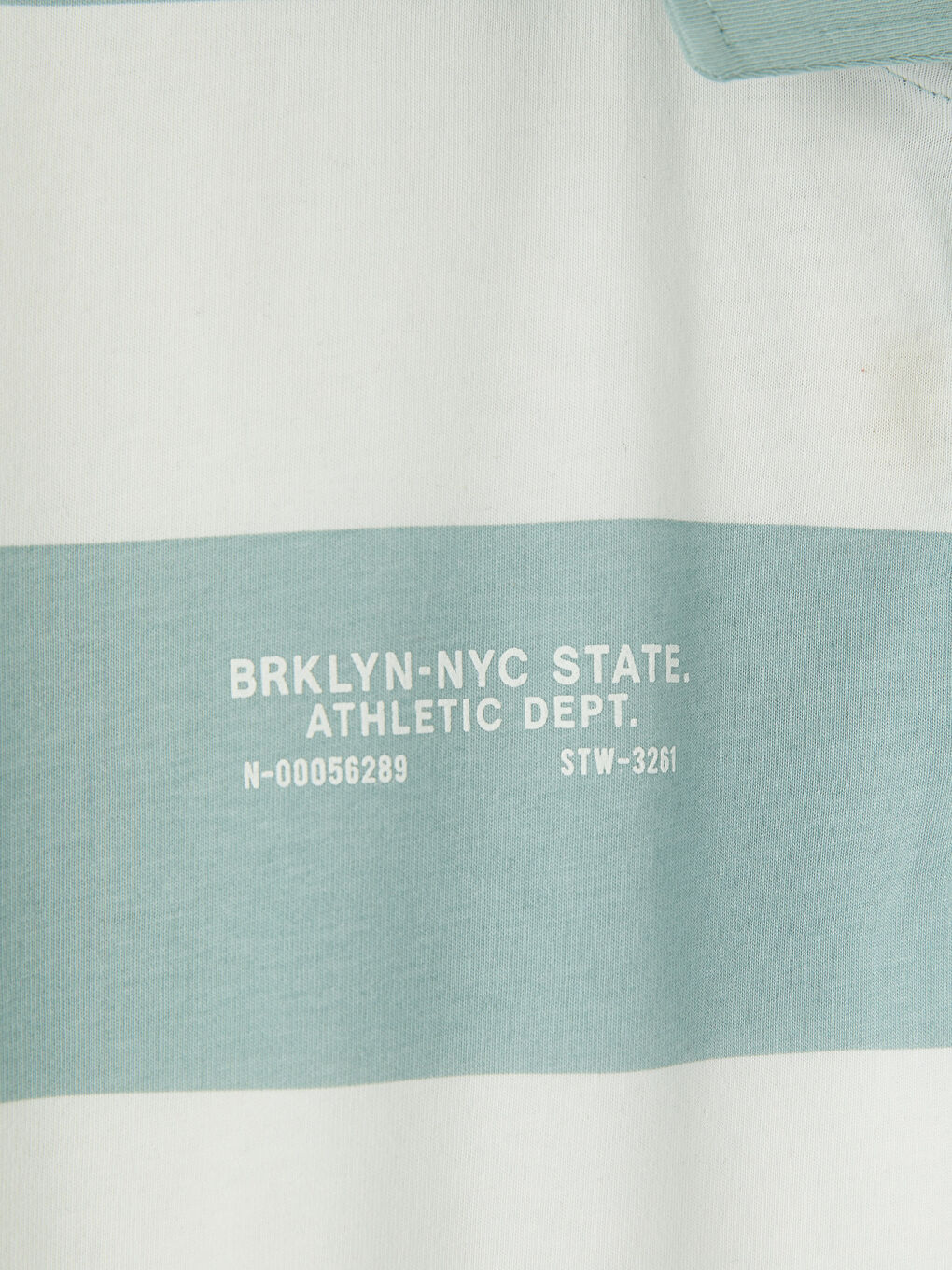 Mavi Polo Yaka Çizgili Penye Erkek Tişört-2