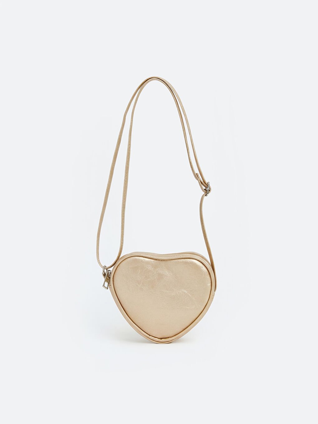 Sarı Kalp Desenli Kız Bebek Omuz Çantası