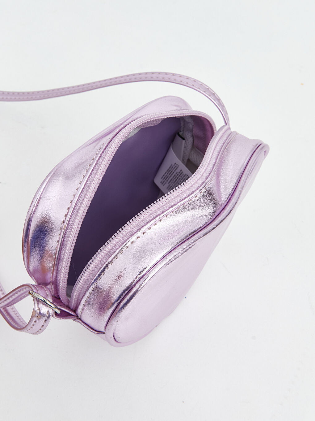 Pembe Kalp Desenli Kız Bebek Omuz Çantası-2