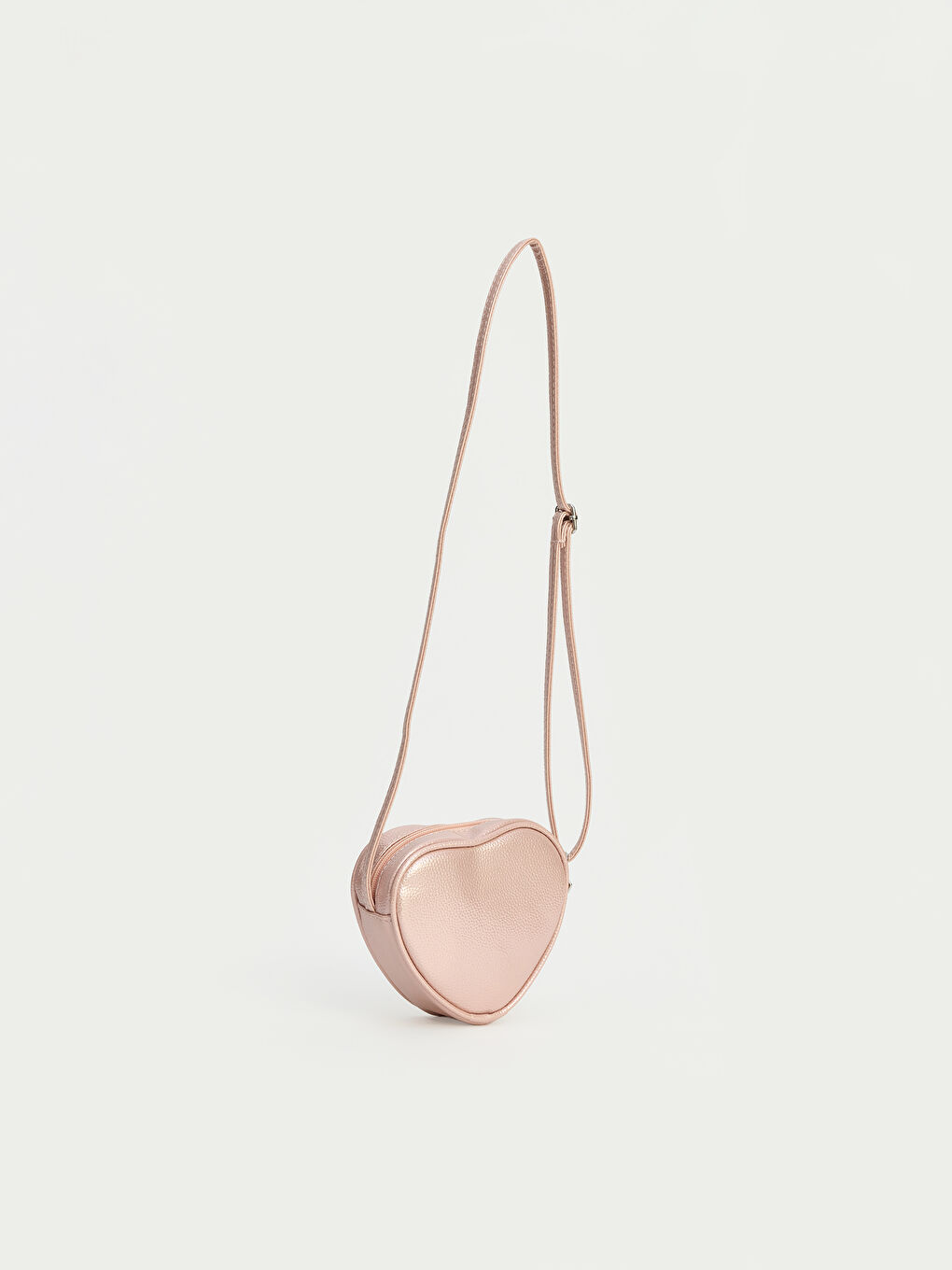 Pembe Kalp Desenli Kız Çocuk Omuz Çantası-1