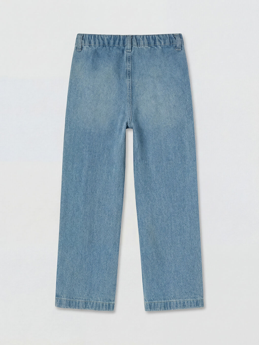 İndigo Taşlı Kız Çocuk Jean Pantolon-1