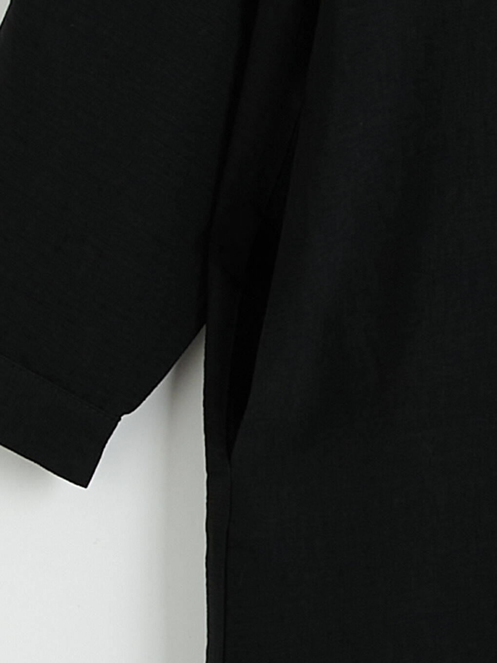 Crew Neck Linen-Look Women's Abaya-7