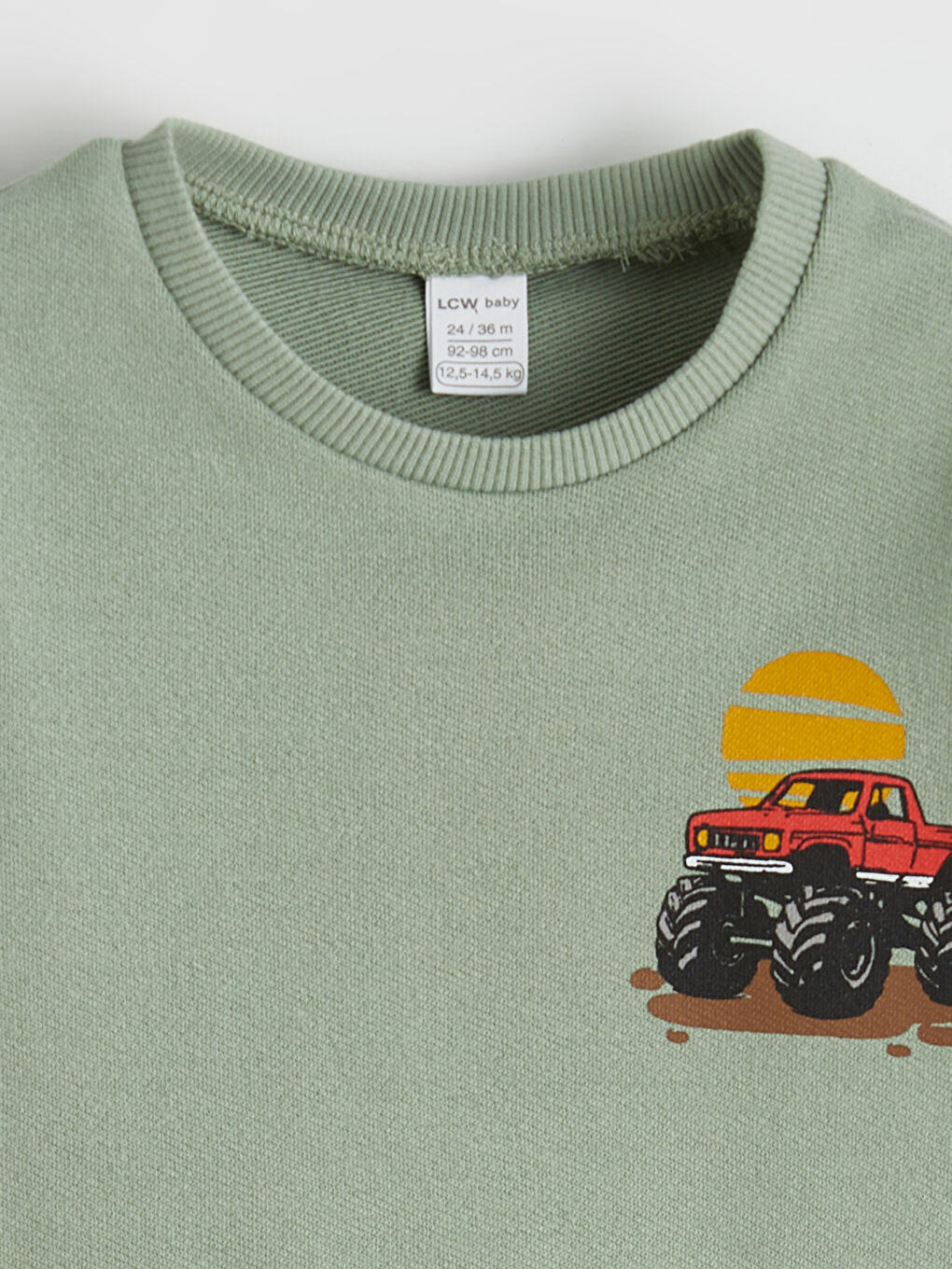 Yeşil Baskılı Erkek Bebek Eşofman Takım-2