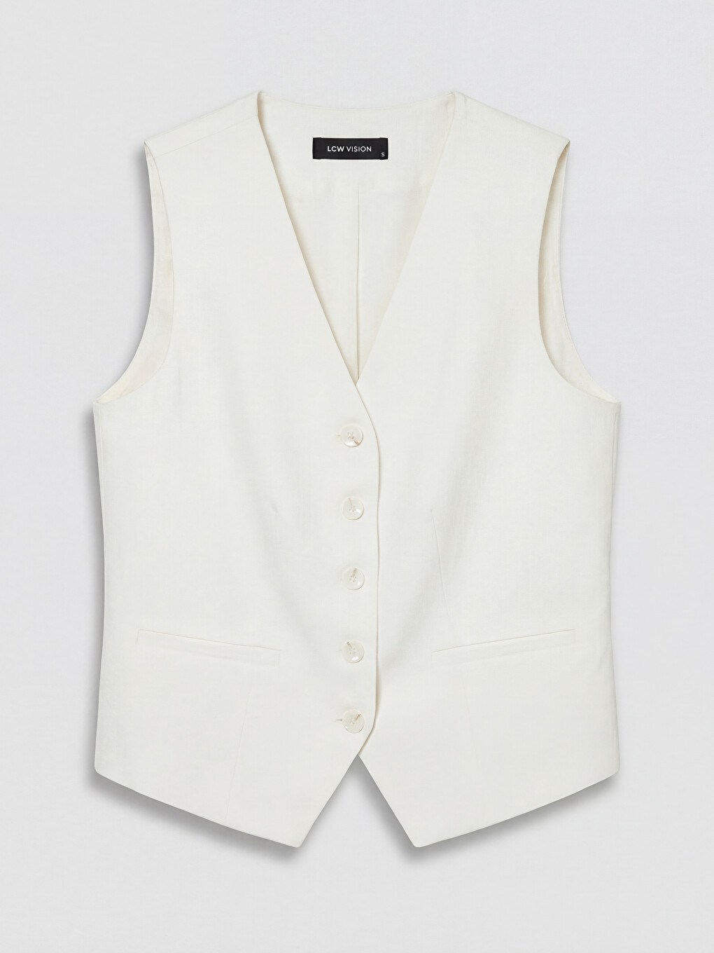 Woman White Suit Waistcoat-4
