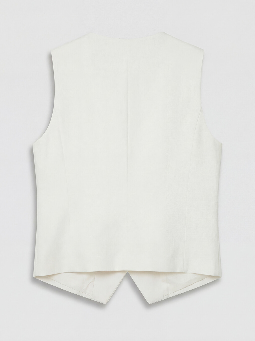 Woman White Suit Waistcoat-5