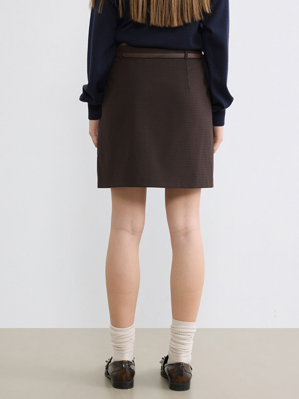 Белдікпен, өрнекті мини шорты-белдемше.-4