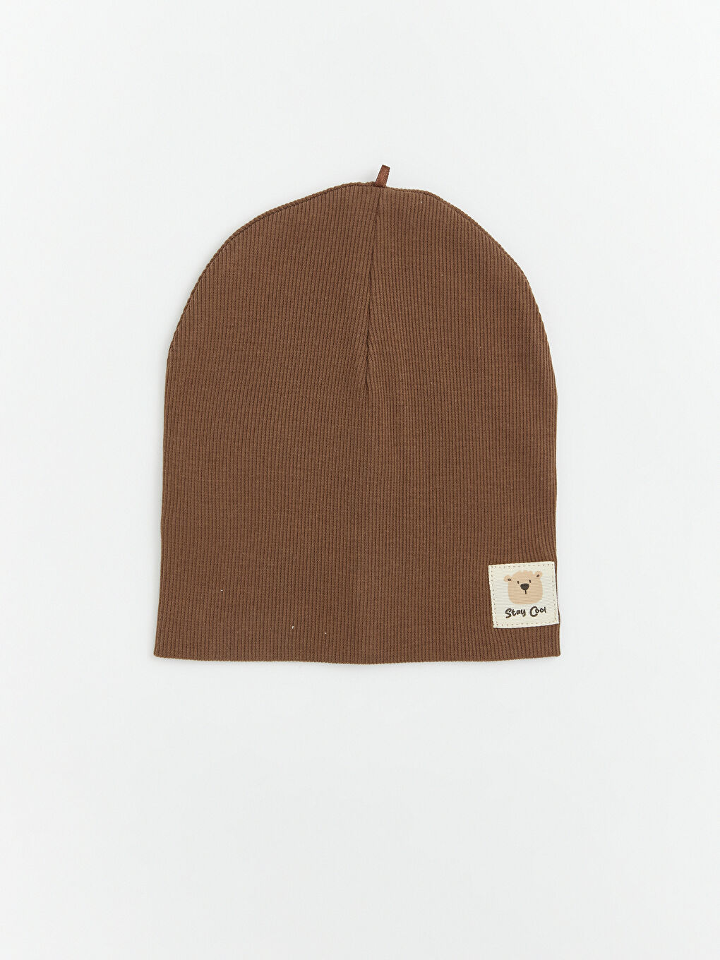 Kahverengi Ayıcık Nakışlı Erkek Bebek Bere 2'li-1