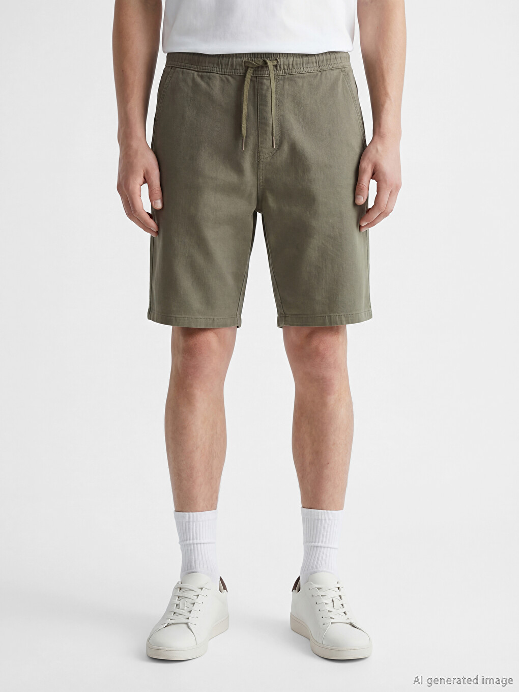 Pantaloni scurți din denim Regular Fit pentru bărbați-1