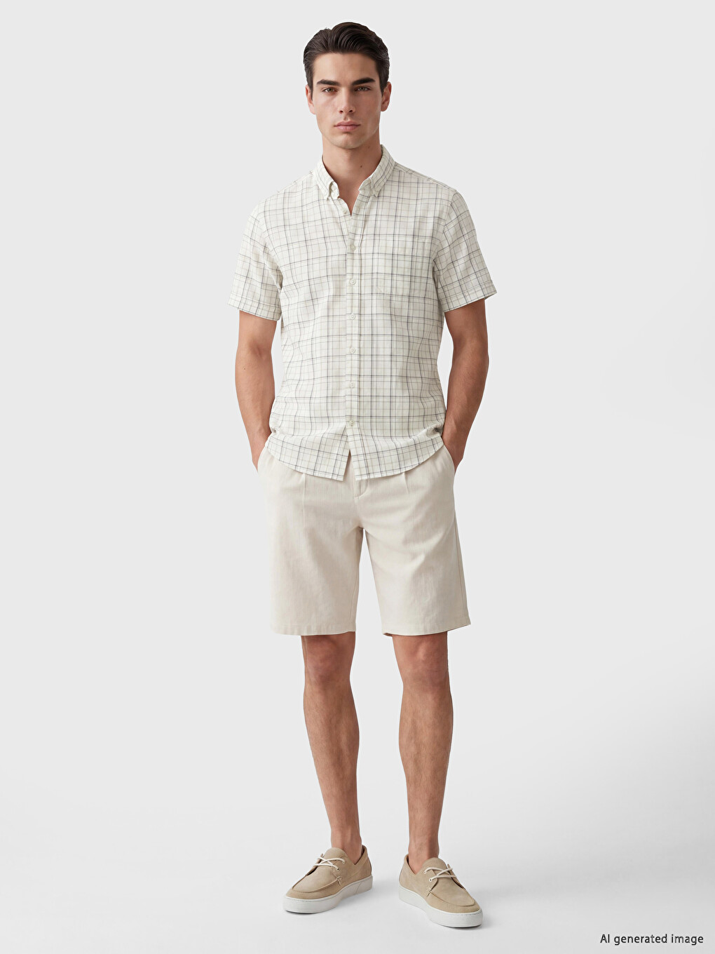 Regular Fit Plaid Men's Shirt-1